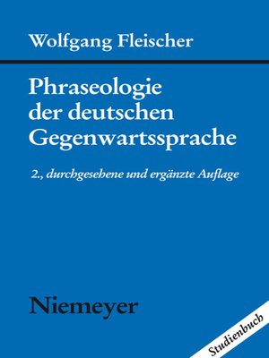 cover image of Phraseologie der deutschen Gegenwartssprache
